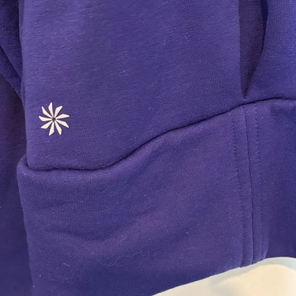 Athleta Altitude Polartec Half Zip Pullover Sweatshirt Noble Blue Purple S - Picture 9 of 13